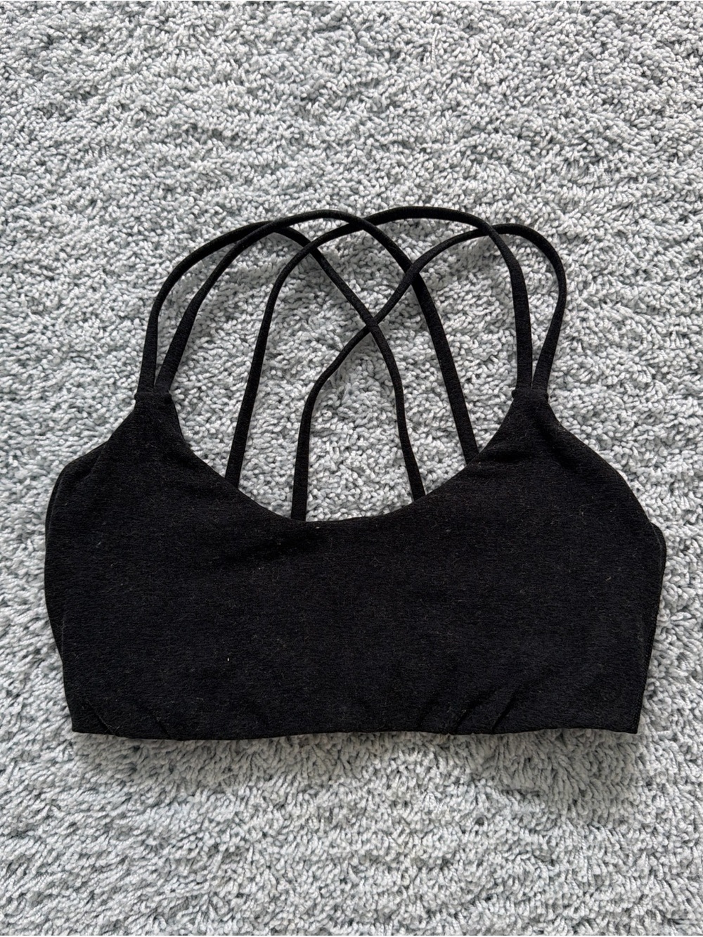Aritzia Black Strappy Bralette